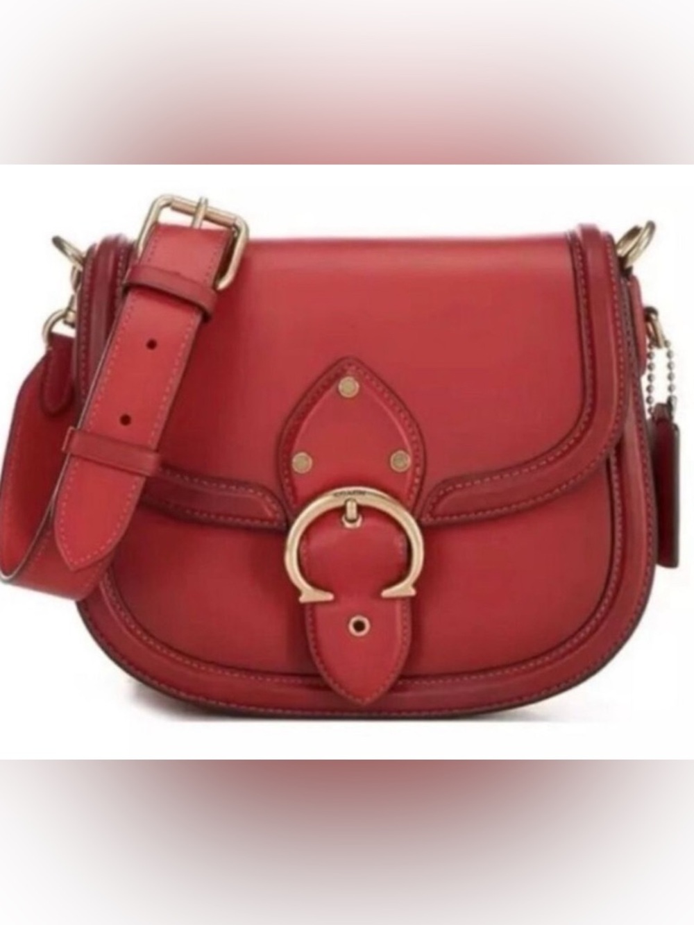 💯❤️ Authentic COACH Beat Saddle Bag.